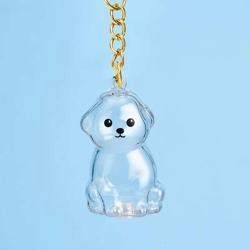 Dog Hair Collector Keychain Bag Charm Memorial Storage Box without Text Sentimental Perfect for Storing Pet Hair Gift for Dog Lovers