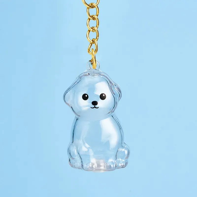 Dog Hair Collector Keychain Bag Charm Memorial Storage Box without Text Sentimental Perfect for Storing Pet Hair Gift for Dog Lovers