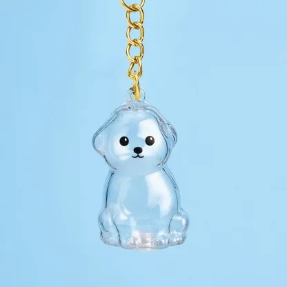 Dog Hair Collector Keychain Bag Charm Memorial Storage Box without Text Sentimental Perfect for Storing Pet Hair Gift for Dog Lovers