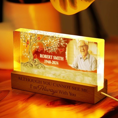 Personalized I'm Always With You Night Light Custom Photo Light Memorial Gift