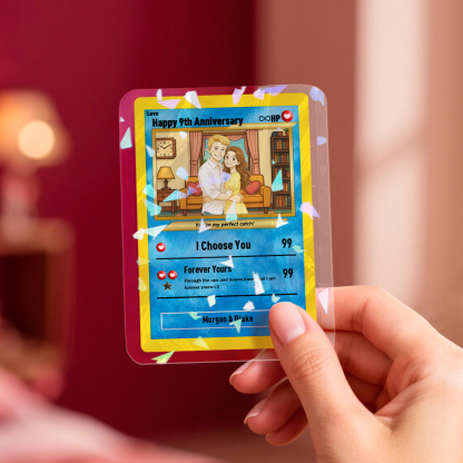 Valentine's Day Gift Poke Card Custom Poke Card Gift For Couple Custom Poke Present Anniversary Gift