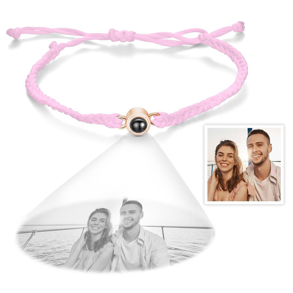 Personalized Projection Braided Bracelet Custom Photo Bracelet