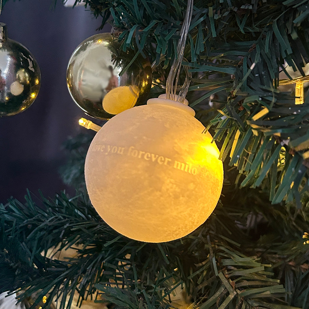 Custom 3D Printed Christmas Ornament Personalized Christmas Tree Ornament Ball