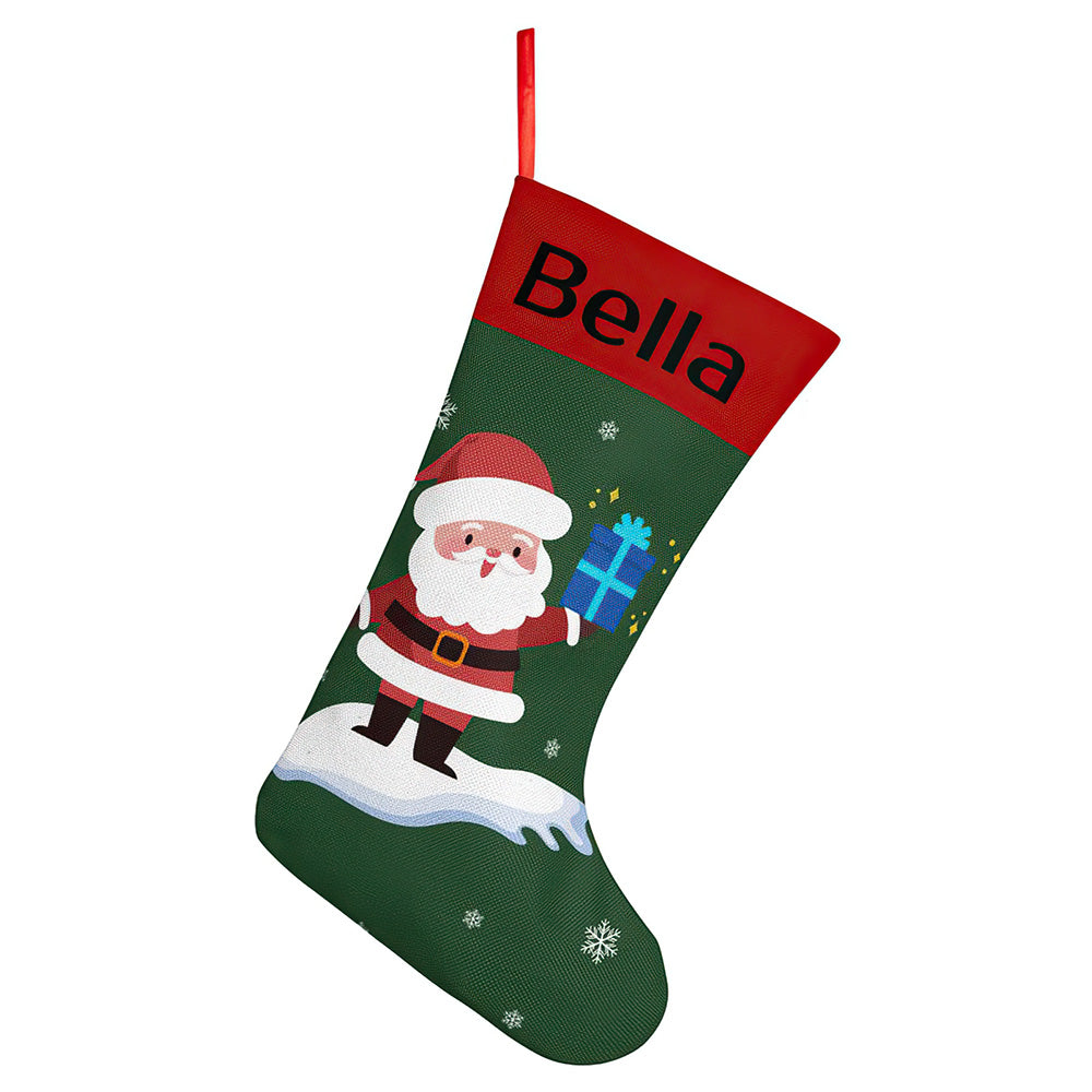 Personalised Christmas Stocking - Ballantines Font - Custom Name Stocking Christmas Gift For Family