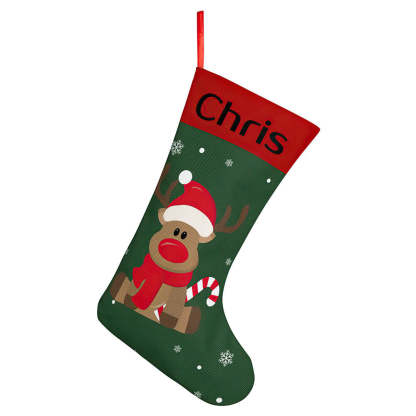 Personalised Christmas Stocking - Ballantines Font - Custom Name Stocking Christmas Gift For Family