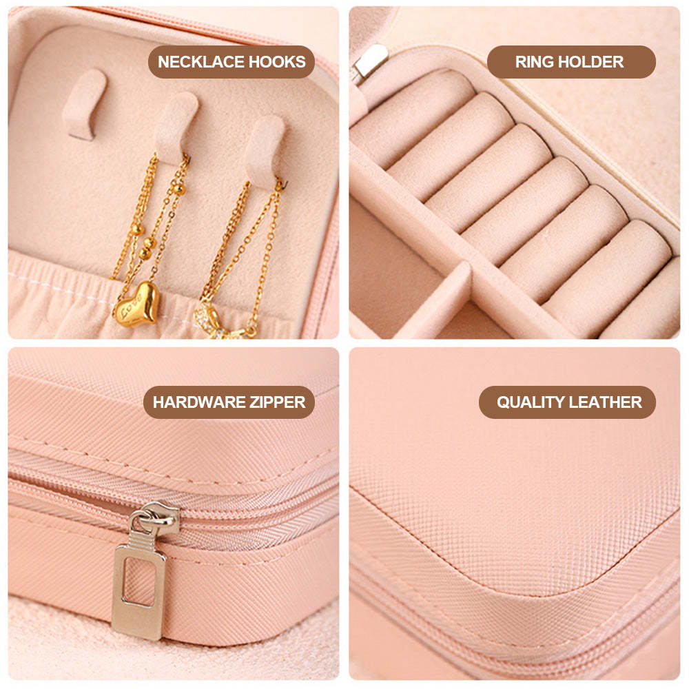 Personalized Birth Flower Jewelry Box Custom Jewelry Organizer Storage Gift for Her