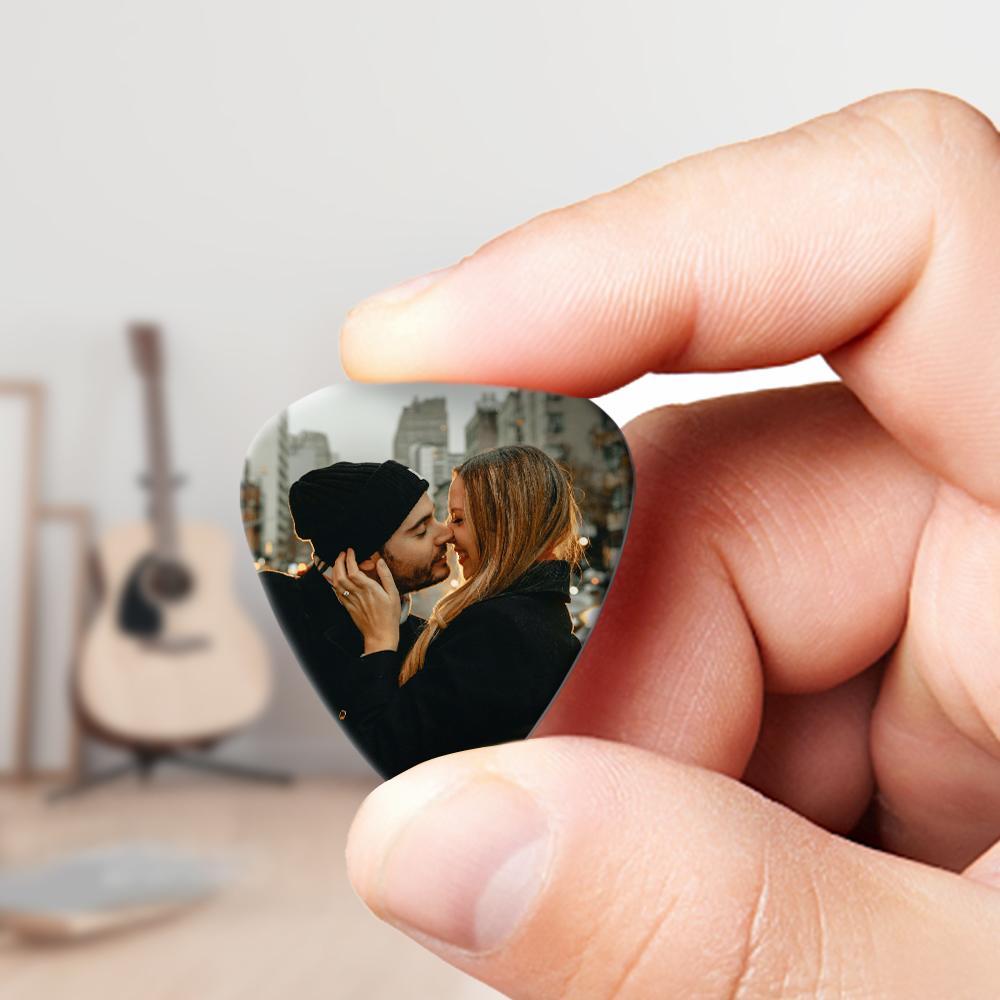 Personalized Guitar Pick with Photo for Musicians Customized for Boyfriend 12pcs
