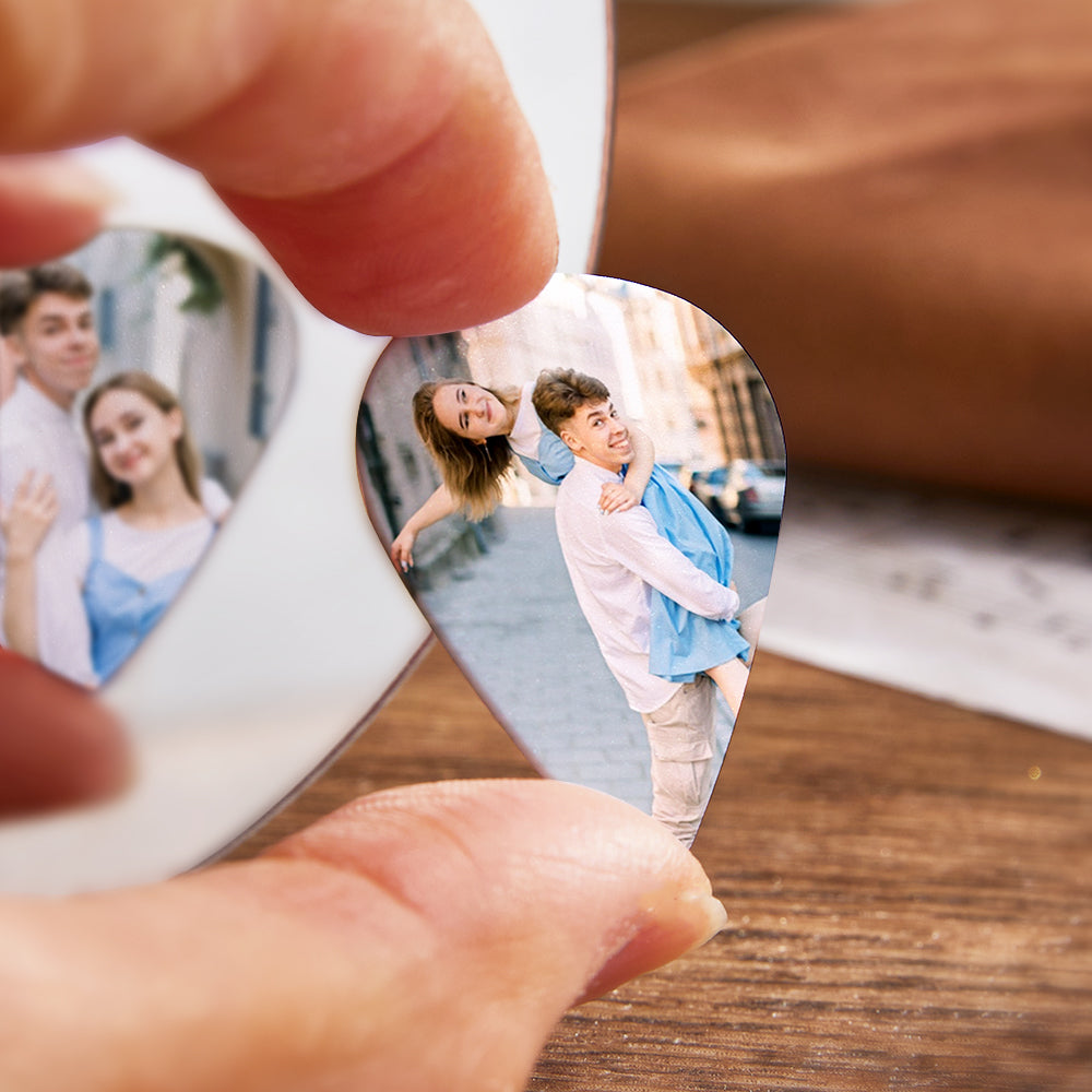 Personalized Guitar Pick with Photo for Musicians Customized for Boyfriend 12pcs