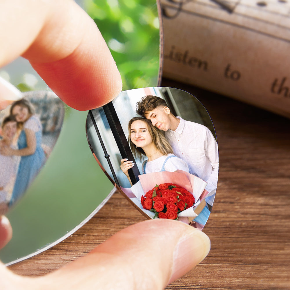 Personalized Guitar Pick with Photo for Musicians Customized for Boyfriend 12pcs