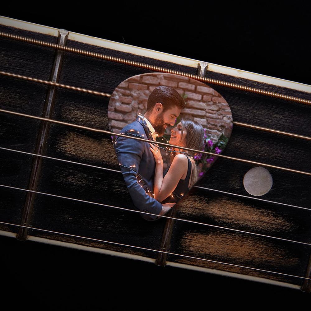 Personalized Guitar Pick with Photo for Musicians Customized for Boyfriend 12pcs