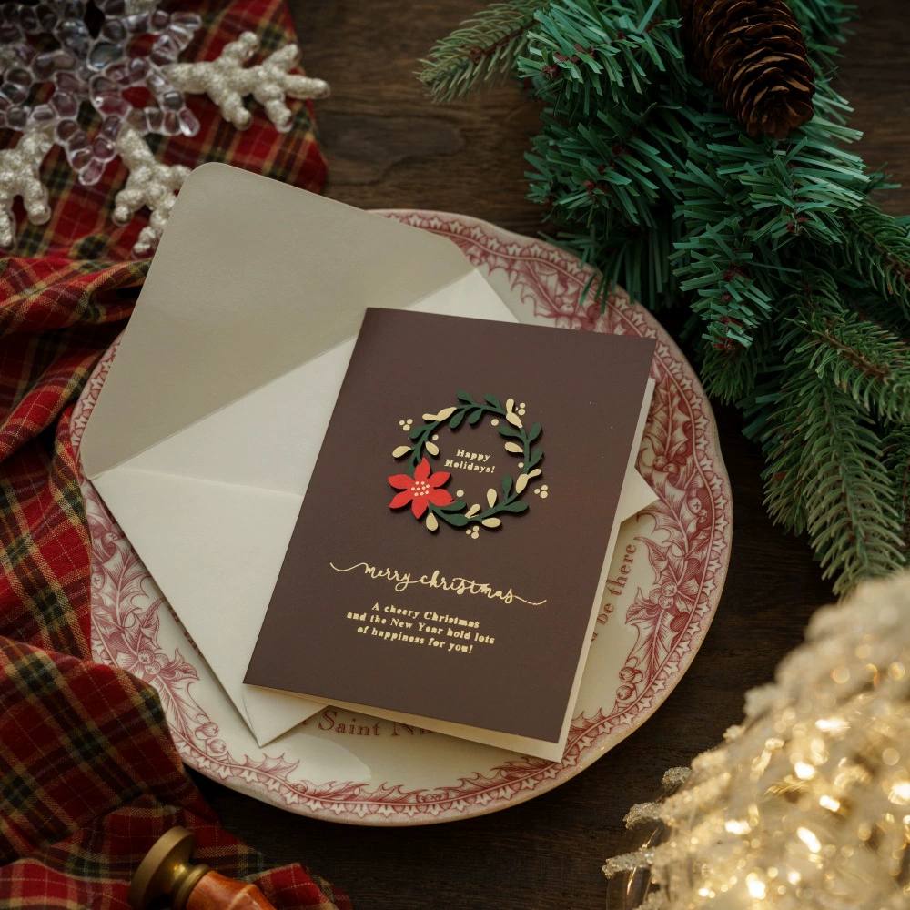 Christmas Greeting Cards with Envelopes (100*140mm)