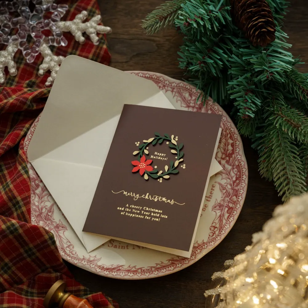 Christmas Greeting Cards with Envelopes (100*140mm)