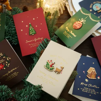 Christmas Greeting Cards with Envelopes (100*140mm)