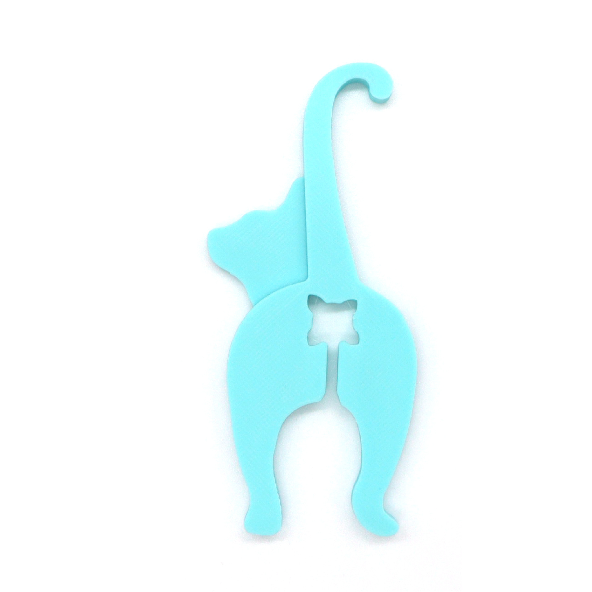 Funny Cat Butt Bread Clip: 3D Printed Reusable Bag Sealer