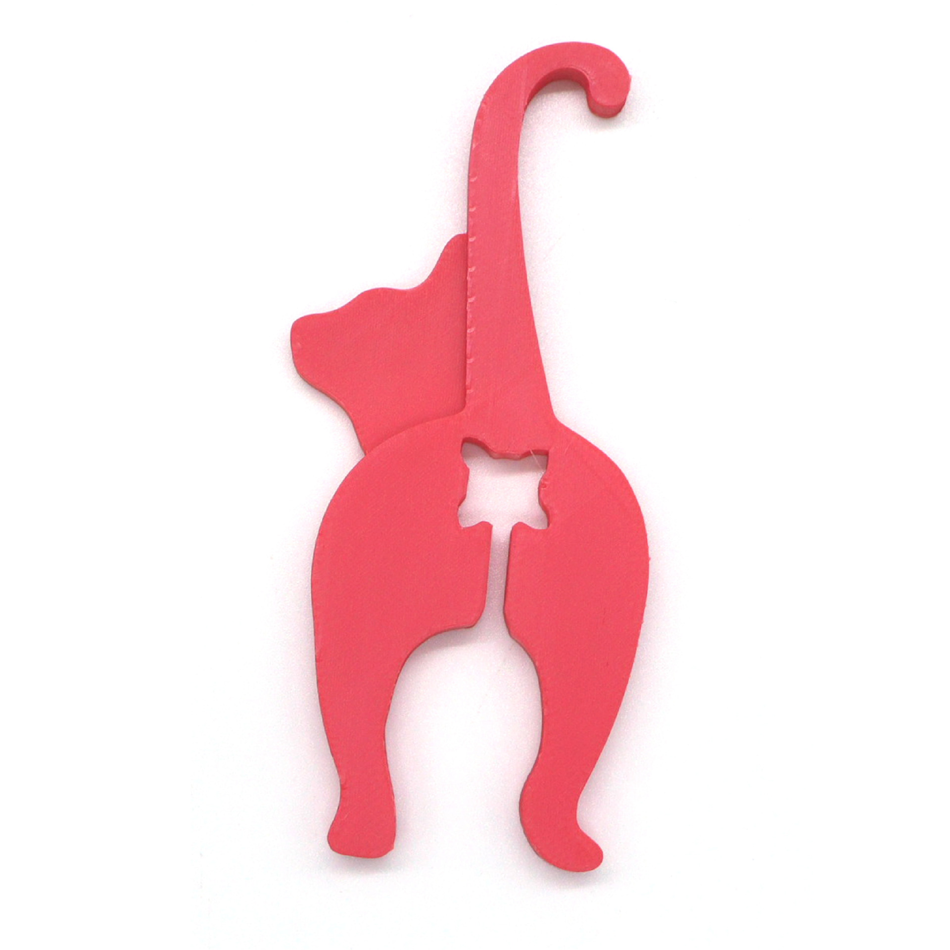 Funny Cat Butt Bread Clip: 3D Printed Reusable Bag Sealer