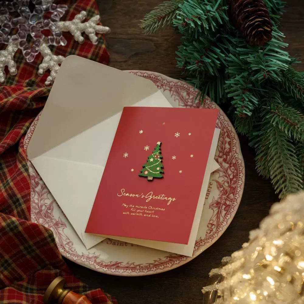 Christmas Greeting Cards with Envelopes (100*140mm)