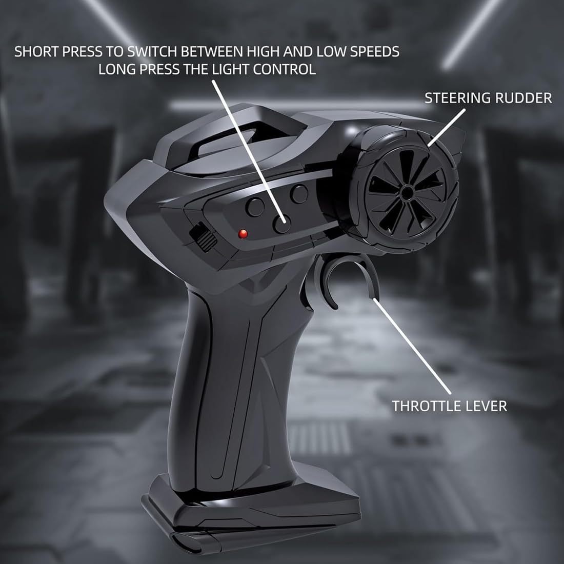 1/64 Scale RC Car, 2.4G Proportional Control 4WD RC Drift Car with LED Light & Hollow Cup Motor, Portable Mini Remote Toy for Adults