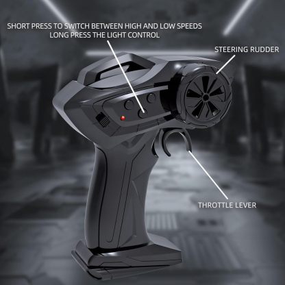 1/64 Scale RC Car, 2.4G Proportional Control 4WD RC Drift Car with LED Light & Hollow Cup Motor, Portable Mini Remote Toy for Adults