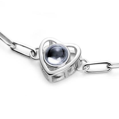 Custom Photo Projection Bracelet Gift for Special Person