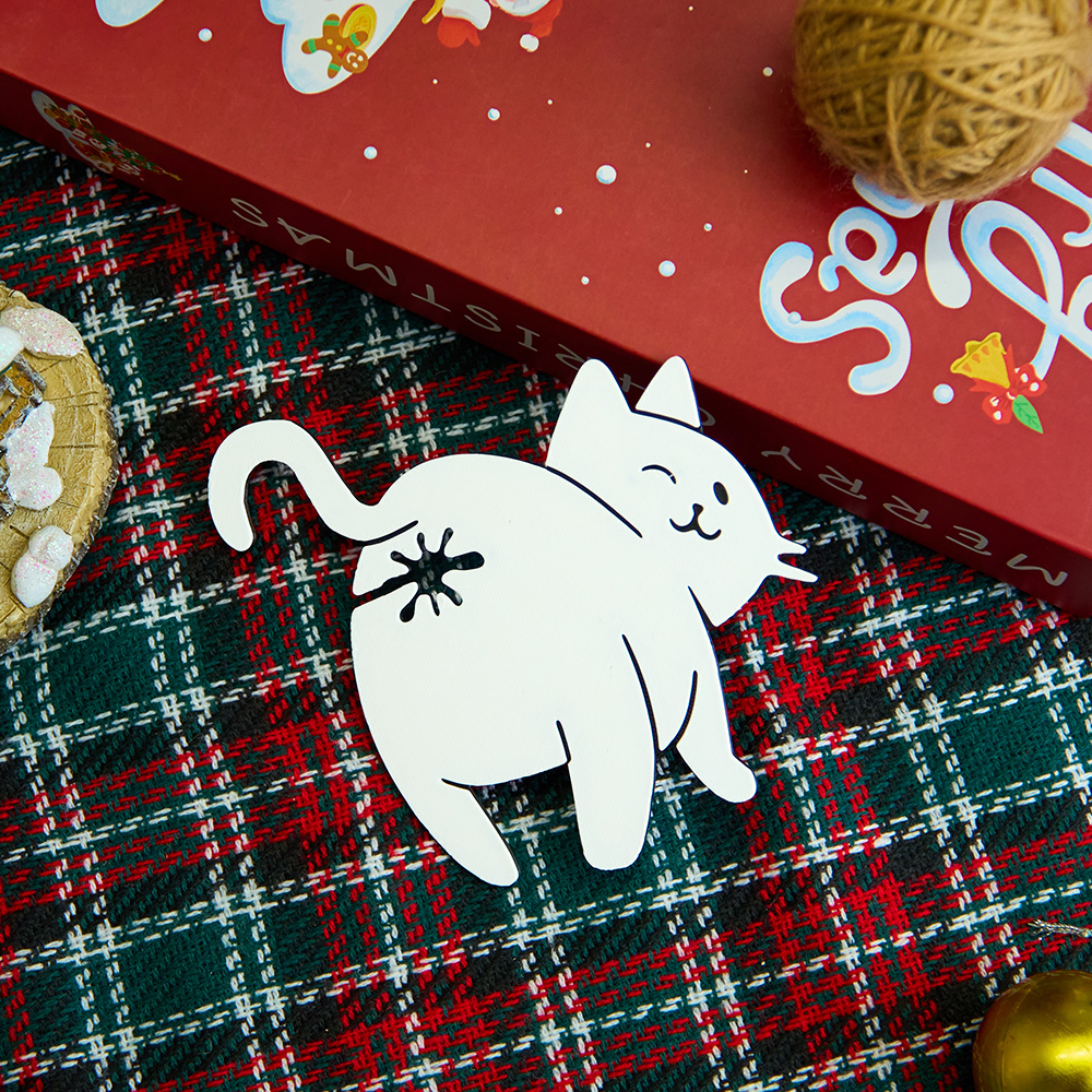 Funny Cat Butt Bread Clip: 3D Printed Reusable Bag Sealer