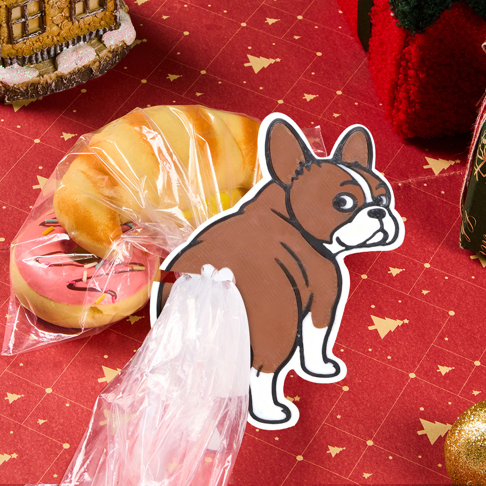 Funny Cat Butt Bread Clip: 3D Printed Reusable Bag Sealer