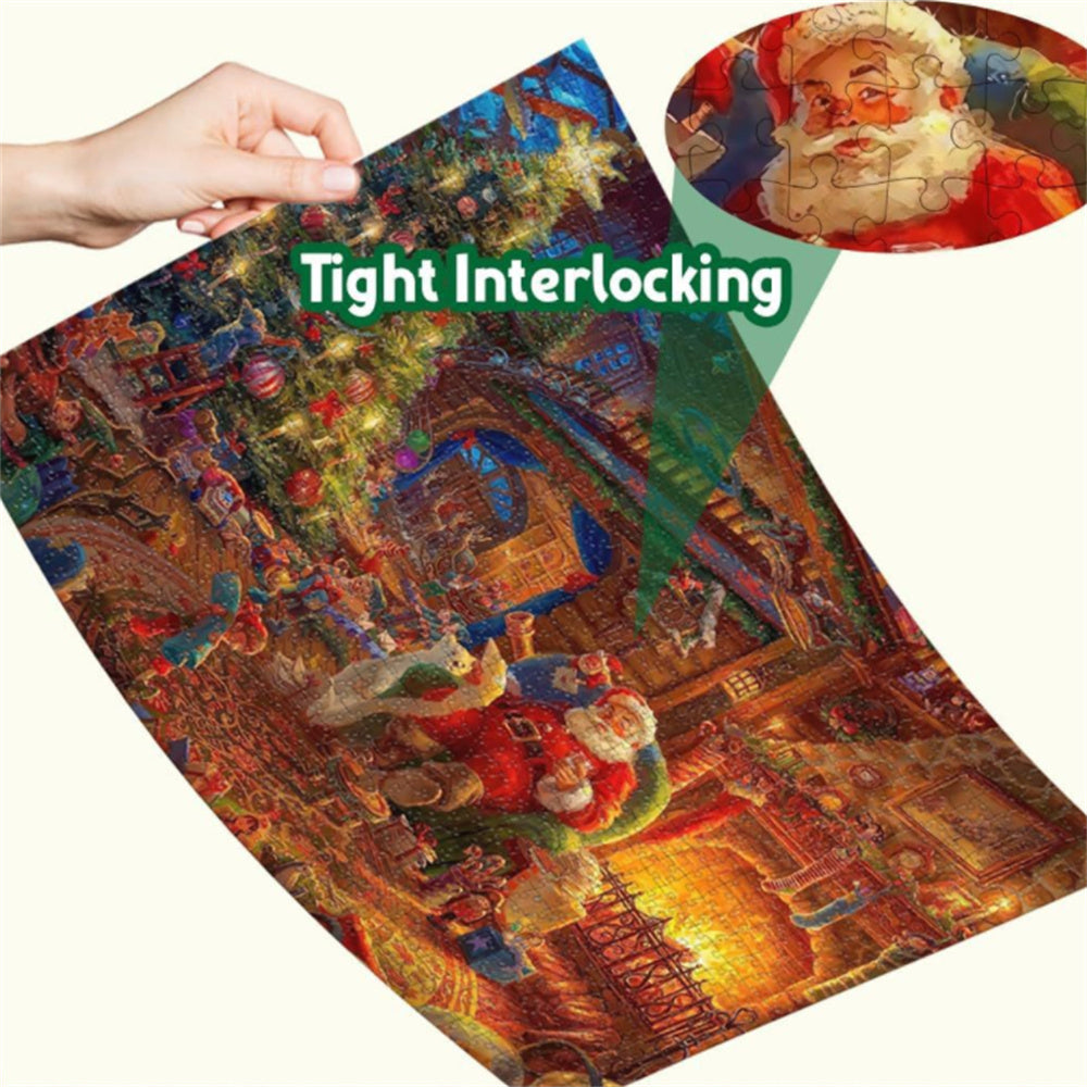 Advent Calendar Christmas Jigsaw Puzzle 24 Boxes Christmas Countdown Puzzle Toy Gift for Kid Adult