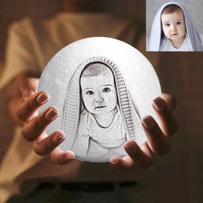 Custom 3D Printed Photo Lunar Light Moon Lamp Perfect Christmas Gift for Family
