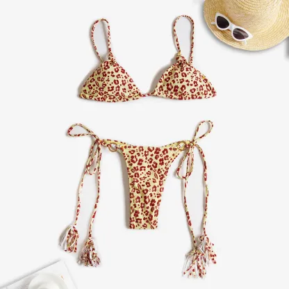 Women Swimwear Sexy Bikini Hollow Out Swimsuit Thong Biquini Cross String Bikini Set Bathing Suit Bikinis Beachwear