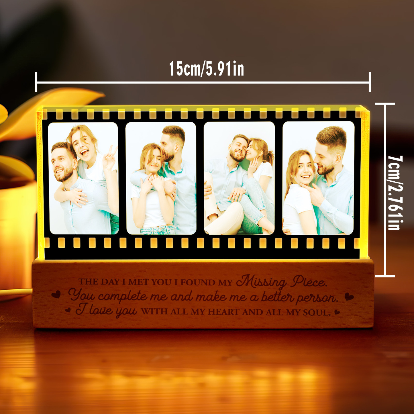Personalized Photo Night Light Film Style Light Gift for Lover