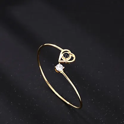 Custom Projection Bracelet Personalized Photo Bracelet Heart Jewelry Gift for Her