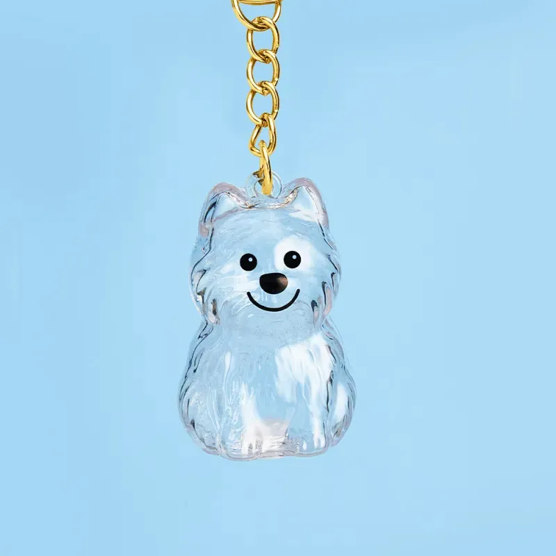 Dog Hair Collector Keychain Bag Charm Memorial Storage Box without Text Sentimental Perfect for Storing Pet Hair Gift for Dog Lovers