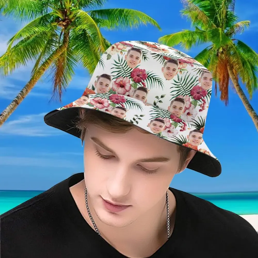 Custom Bucket Hat Unisex Outdoor Summer Cap Hiking Beach Sports Hats Gift for Lover Multiple Styles