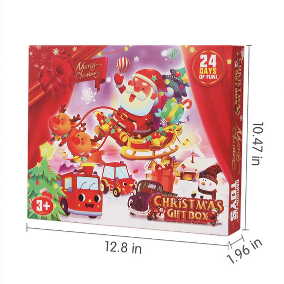 Christmas Countdown Calendar 24 Mini Cars Advent Calendar 2025 Toy Gift for Children