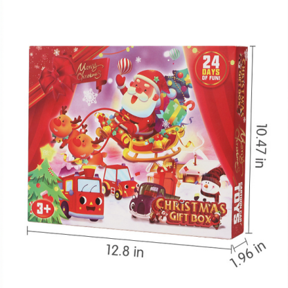 Christmas Countdown Calendar 24 Mini Cars Advent Calendar 2025 Toy Gift for Children
