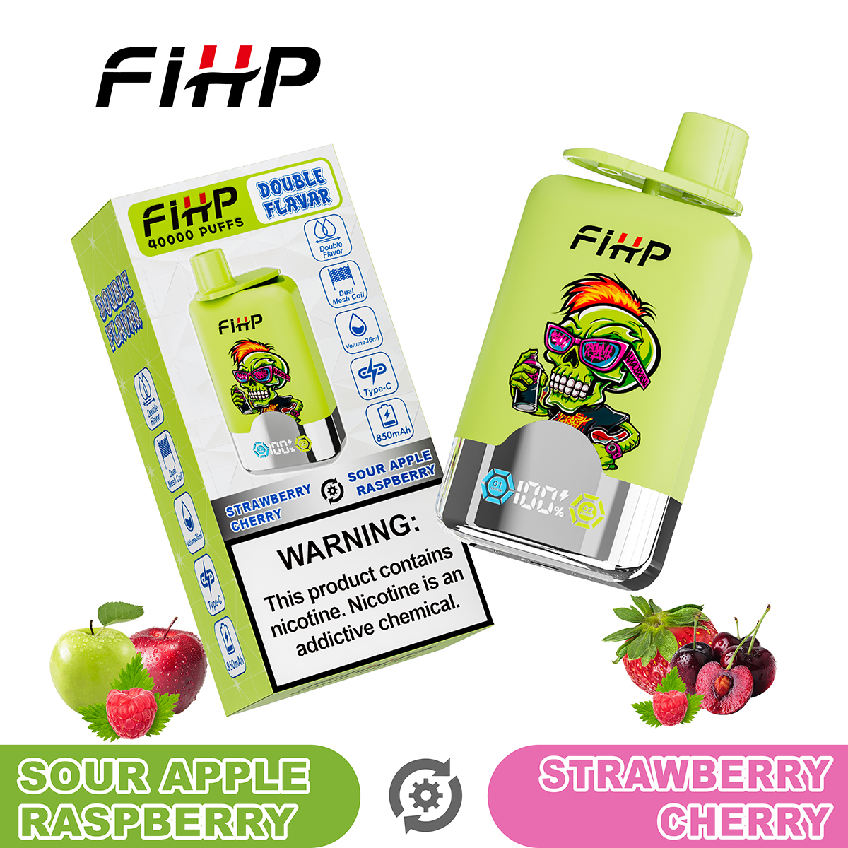 FIHP 40000 Puffs Double Flavors 5%-Snustore