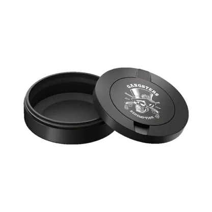 Black Metal Two-Tie Container Cans