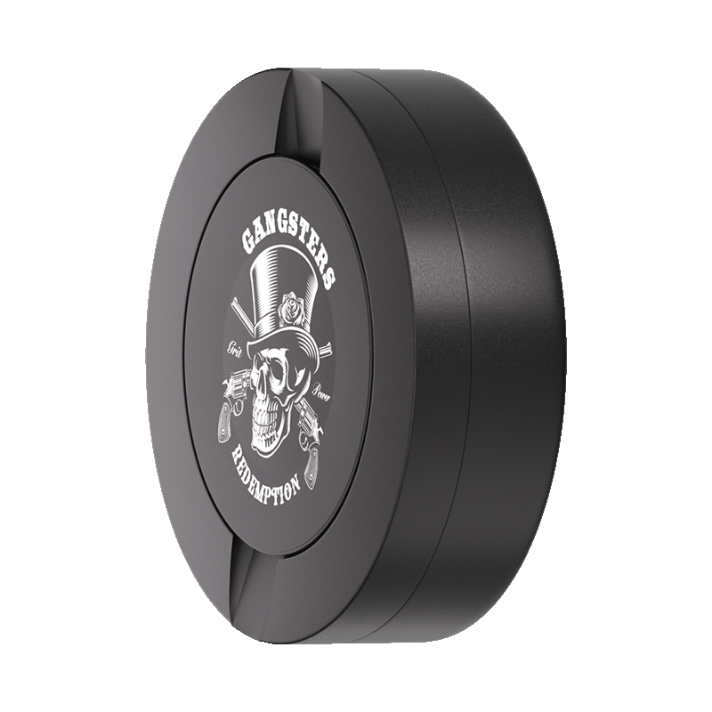 Black Metal Two-Tie Container Cans-Snustore