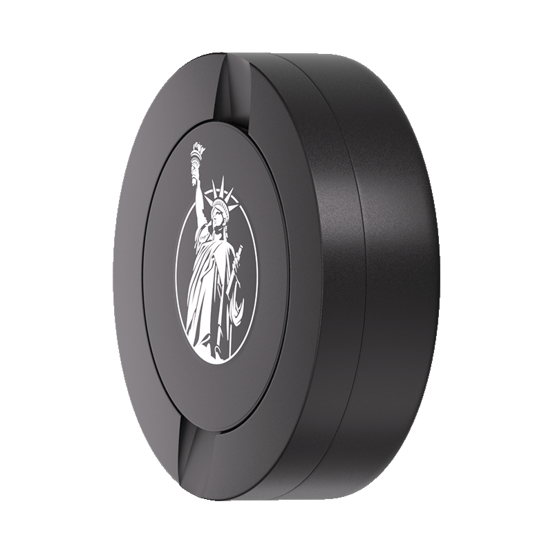 Black Metal Two-Tie Container Cans-Snustore