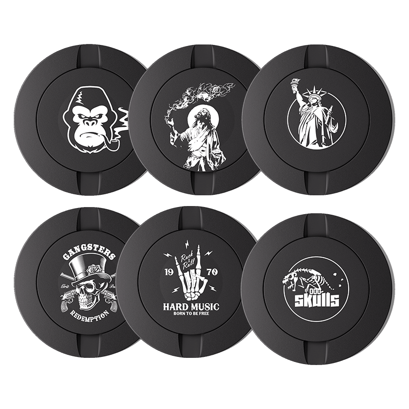 Black Metal Two-Tie Container Cans-Snustore