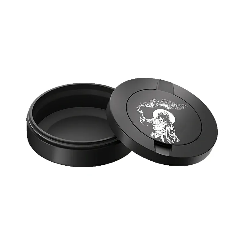 Black Metal Two-Tie Container Cans