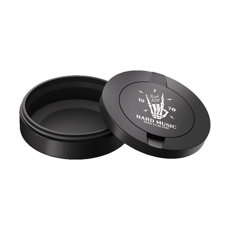 Black Metal Two-Tie Container Cans-Snustore