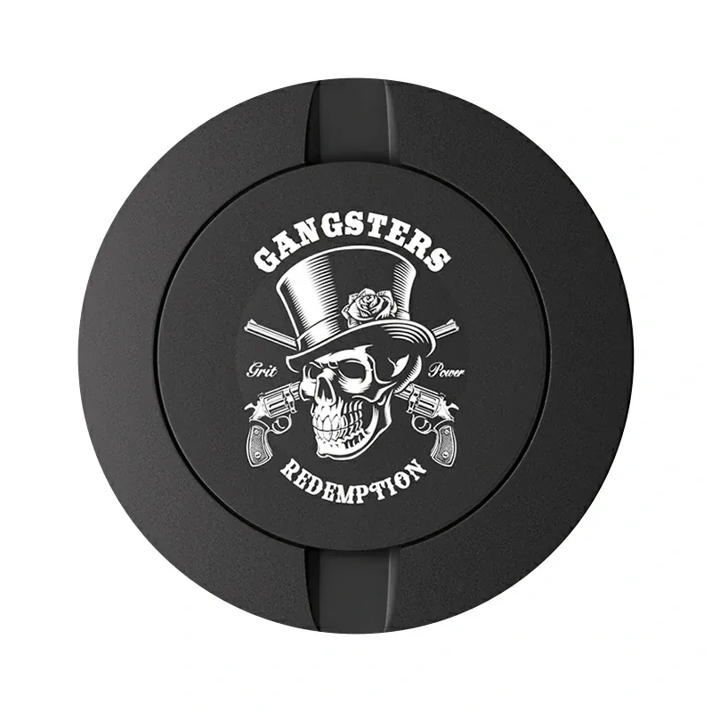 Black Metal Two-Tie Container Cans