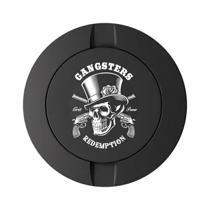 Black Metal Two-Tie Container Cans