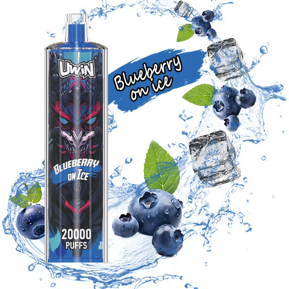 Uwin SHISHA HOOKAH Crystal 20000 Puffs｜Blueberry on Ice｜5%