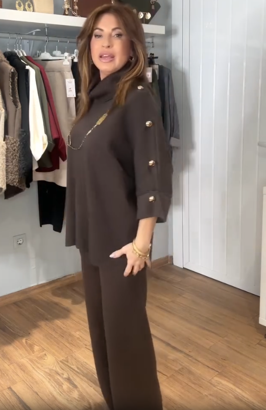 ✨🇮🇹WŁOSKA NOWOŚĆ🇮🇹✨ HIT CENA ✨Elegancki i piękny dzianinowy garnitur ✨✨✨✨✨