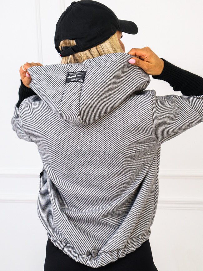 Super rabat -69%‼️‼️Kurtka z kapturem i długimi, prążkowanymi rękawami