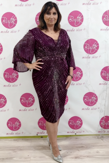 Sukienka PRINCESSA granat, ślub, wesele