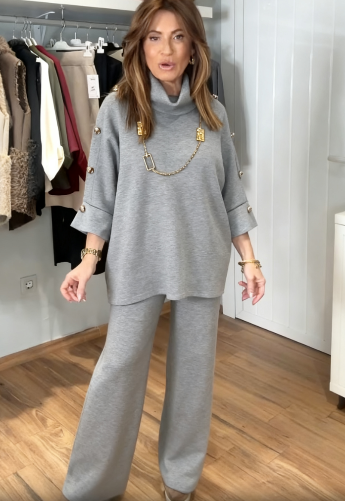 ✨🇮🇹WŁOSKA NOWOŚĆ🇮🇹✨ HIT CENA ✨Elegancki i piękny dzianinowy garnitur ✨✨✨✨✨