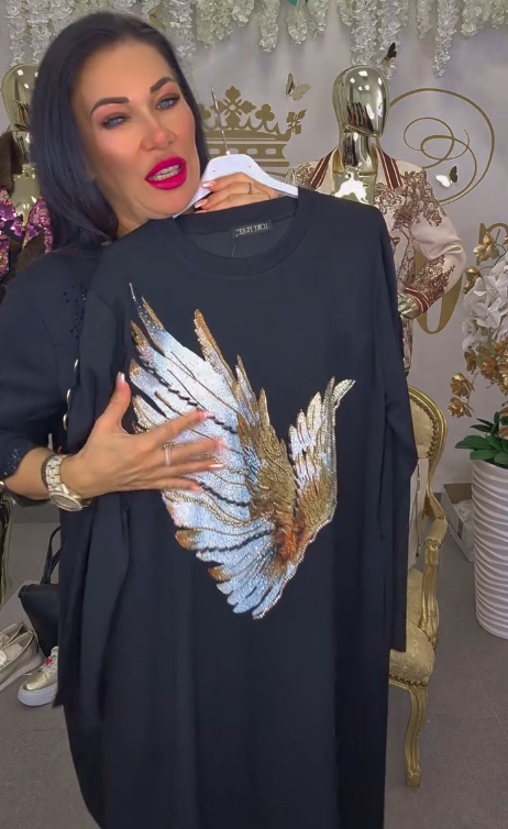 🔥NOWE WYPRZEDAŻE 2025 -Sukienka z Ozdobnymi Kwiatami - Promocja Tydzień!