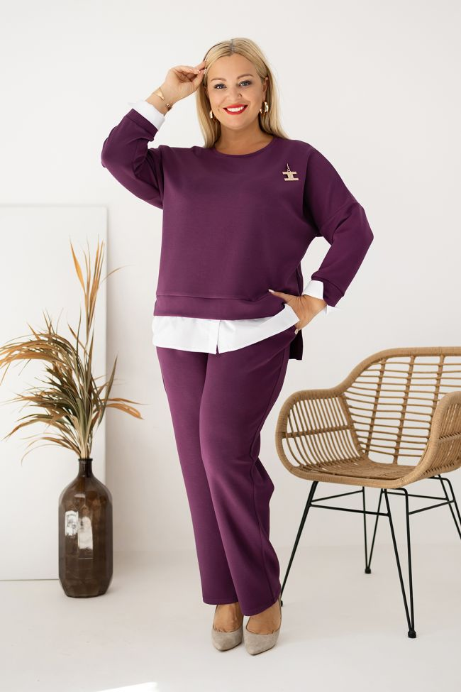 ✨🇮🇹WŁOSKA NOWOŚĆ🇮🇹✨ HIT CENA ✨ Komplet z dzianiny masełko. Rozmiary do 8XL.  Polska marka. ✨✨✨✨✨